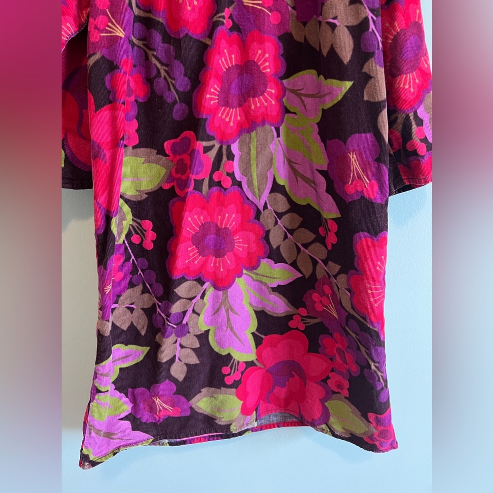 Gap Girls Floral Corduroy Dress Medium (Size 8) - Picture 4 of 7
